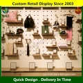 environmentally friendly wood retail display rack good price wood retail clothing display rack wall mounted YM07251